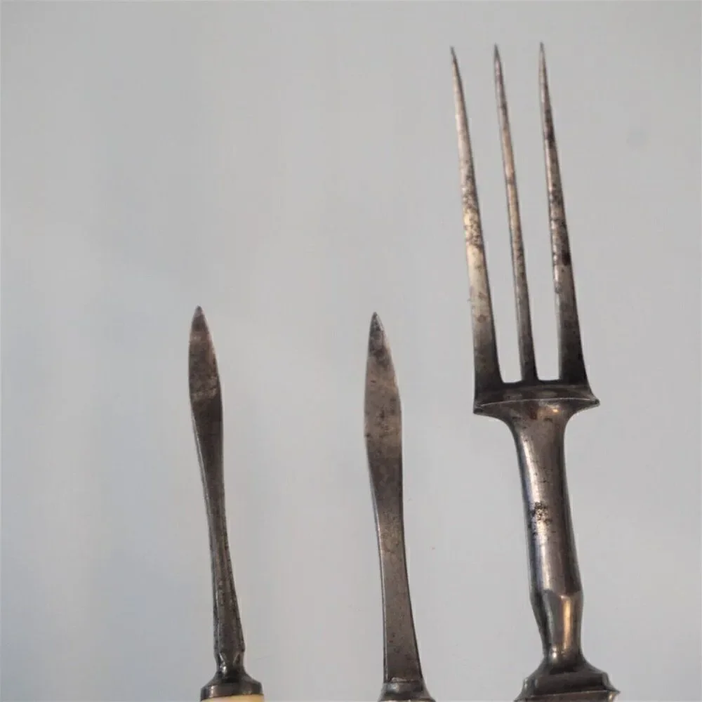 Antique 2 Nut Picks And 1 Fork Bakelite Handles Grandmas Kitchen